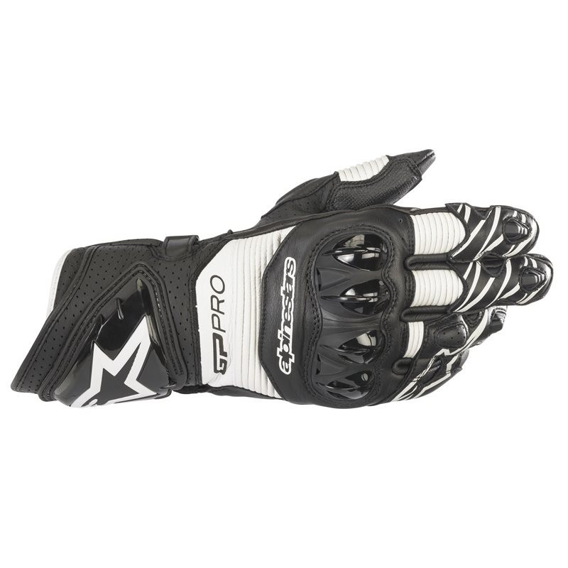 ALPINESTARS - GUANTI MOTO IN PELLE GP PRO R3 - NERO/BIANCO ALPINESTARS - GUANTI MOTO IN PELLE GP PRO R3 - NERO/BIANCO