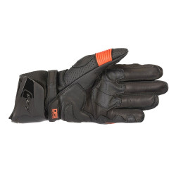 ALPINESTARS - GUANTI MOTO IN PELLE GP PRO R3 - NERO/ROSSO FLUO