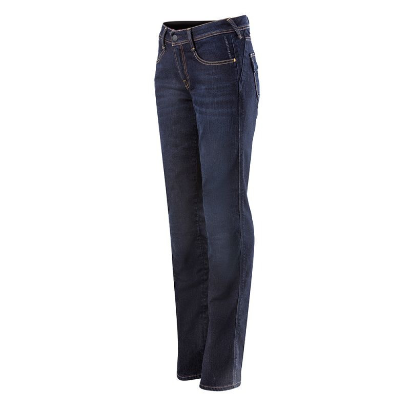 ALPINESTARS - JEANS MOTO TECNICO DONNA STELLA ANGELES DENIM BLU SCURO