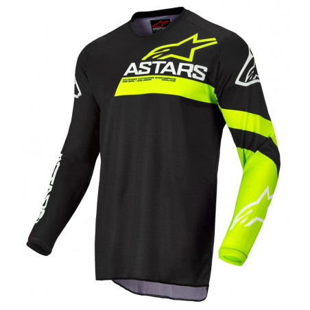 ALPINESTARS - MAGLIA MOTOCROSS FLUID CHASER NERO/GIALLO FLUO
