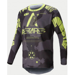 ALPINESTARS - MAGLIA MOTOCROSS RACER HOLLOW - NERO/GIALLO FLUO