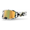 ALPINESTARS - MASCHERINA MOTOCROSS SUPERTECH CORP LENTE A SPECCHIO ORO - BIANCO/ORO