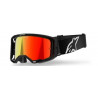 ALPINESTARS - MASCHERINA MOTOCROSS VISION 8 CORP LENTE A SPECCHIO ROSSA - NERO