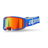 ALPINESTARS - MASCHERINA MOTOCROSS VISION 8 WORDMARK LENTE A SPECCHIO ROSSA - BLU/ARANCIONE