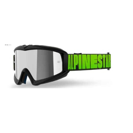 ALPINESTARS - MASCHERINA MOTOCROSS VISION YOUTH HOLLOW LENTE A SPECCHIO ROSSO - CARBONIO/GIALLO FLUO