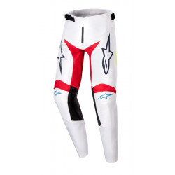 ALPINESTARS - PANTALONI MOTOCROSS BAMBINO YOUTH RACER HANA BIANCO/BLU/ARANCIONE/GIALLO
