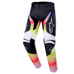 ALPINESTARS - PANTALONI MOTOCROSS BAMBINO YOUTH RACER SEMI NERO/GIALLO FLUO/VIOLA