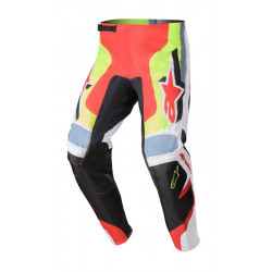 ALPINESTARS - PANTALONI MOTOCROSS FLUID AGENT NERO/ROSSO/GIALLO FLUO