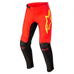 ALPINESTARS - PANTALONI MOTOCROSS FLUID TRIPPLE NERO/GIALLO FLUO/ROSSO FLUO
