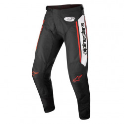 ALPINESTARS - PANTALONI MOTOCROSS RACER FLAGSHIP NERO/BIANCO/ROSSO FLUO