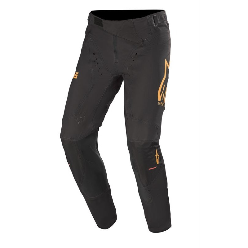 ALPINESTARS - PANTALONI MOTOCROSS SUPERTECH - NERO/ARANCIONE/ROSSO FLUO