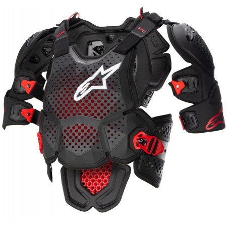 ALPINESTARS - PETTORINA MOTOCROSS A-10 V2 FULL CHEST PROTECTOR - NERO/ROSSO