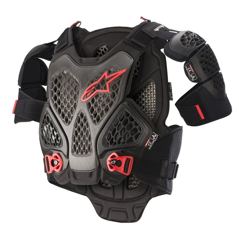 ALPINESTARS - PETTORINA MOTOCROSS A-6 CHEST PROTECTOR - NERO/ROSSO