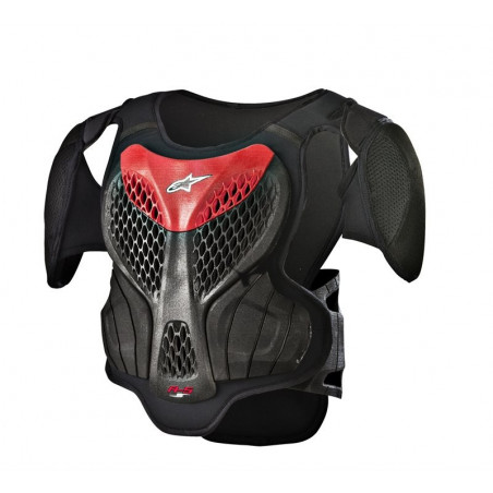 ALPINESTARS - PETTORINA MOTOCROSS BAMBINO A-5 S - NERO/ROSSO