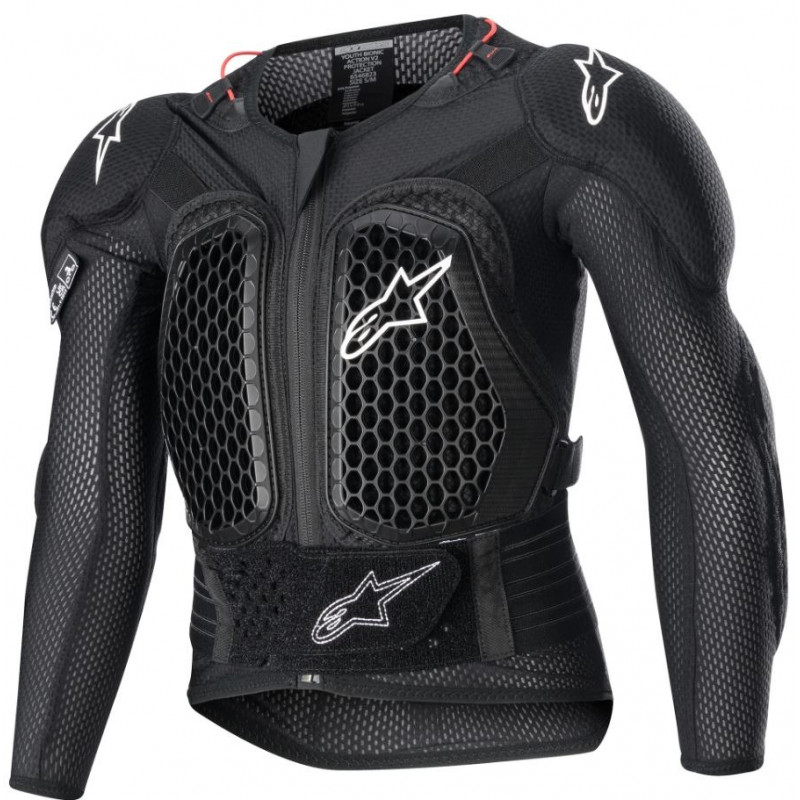 ALPINESTARS - PETTORINA MOTOCROSS BAMBINO YOUTH BIONIC ACTION V2 - NERO