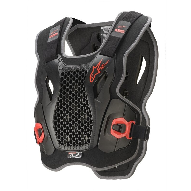 ALPINESTARS - PETTORINA MOTOCROSS BIONIC ACTION CHEST - NERO/ROSSO