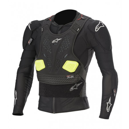 ALPINESTARS - PETTORINA MOTOCROSS BIONIC PRO V2 PROTECTION JACKET - NERO/GIALLO FLUO