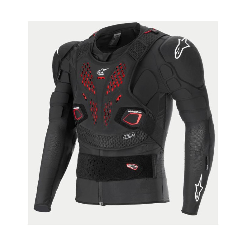 ALPINESTARS - PETTORINA MOTOCROSS BIONIC PRO V3 PLASMA - NERO/ROSSO