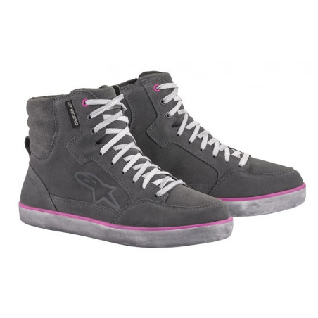 ALPINESTARS - SCARPE TECNICHE MOTO DONNA J-6 WATERPROOF GRIGIO/ROSA