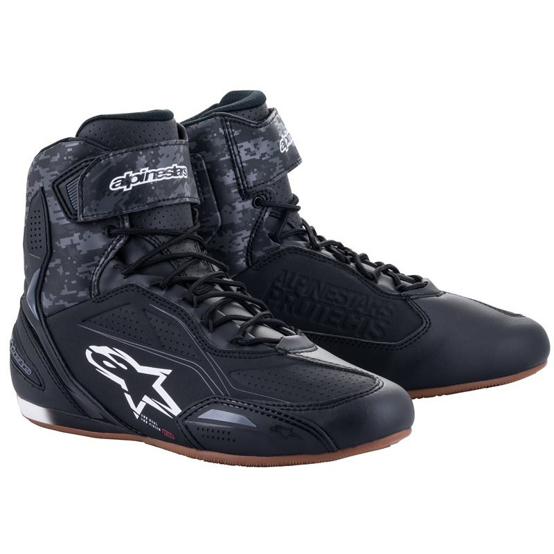 ALPINESTARS - SCARPE TECNICHE MOTO FASTER-3 NERO/GRIGIO/MARRONE