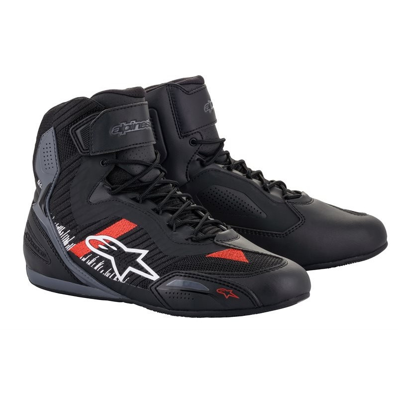 ALPINESTARS - SCARPE TECNICHE MOTO FASTER-3 RIDEKNIT - NERO/GRIGIO/ROSSO
