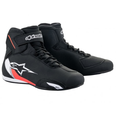 ALPINESTARS - SCARPE TECNICHE MOTO SEKTOR NERO/BIANCO/ROSSO FLUO