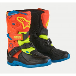 ALPINESTARS - STIVALI MOTOCROSS BAMBINO TECH 3S KIDS - ARANCIONE/GIALLO FLUO/BLU