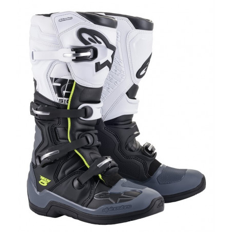 ALPINESTARS - STIVALI MOTOCROSS TECH 5 - NERO/GRIGIO/GIALLO FLUO