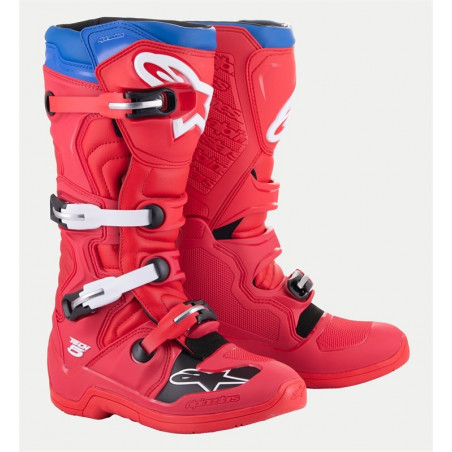 ALPINESTARS - STIVALI MOTOCROSS TECH 5 - ROSSO/BLU