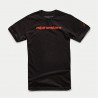 ALPINESTARS - T-SHIRT LINEAR WORDMARK TEE - NERO/ROSSO