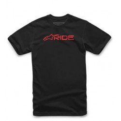 ALPINESTARS - T-SHIRT RIDE 3.0 TEE - NERO/ROSSO