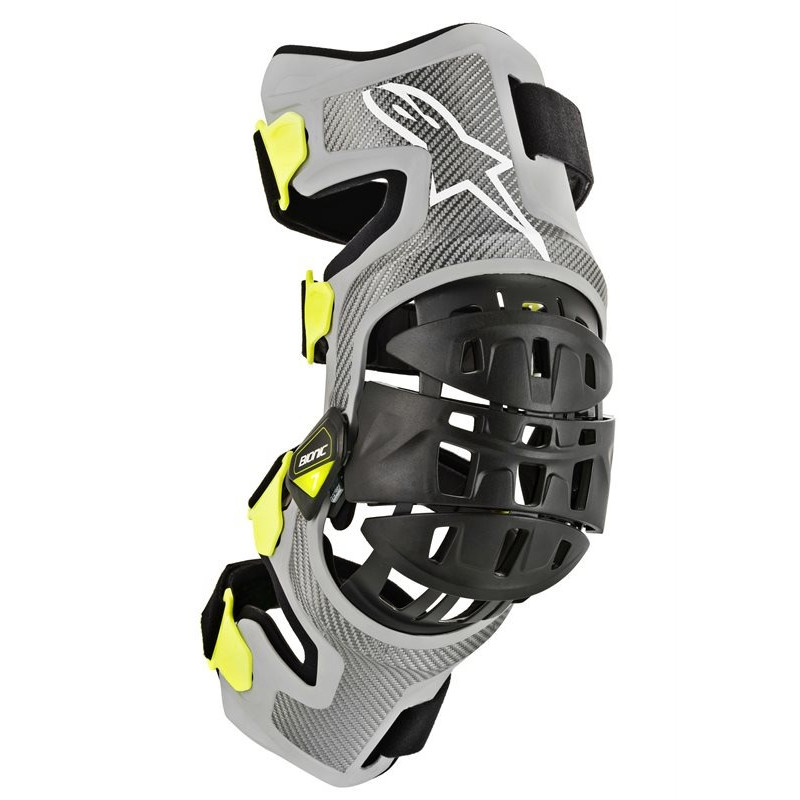 ALPINESTARS - TUTORI MOTOCROSS BIONIC-7 - CARBONIO/GIALLO FLUO