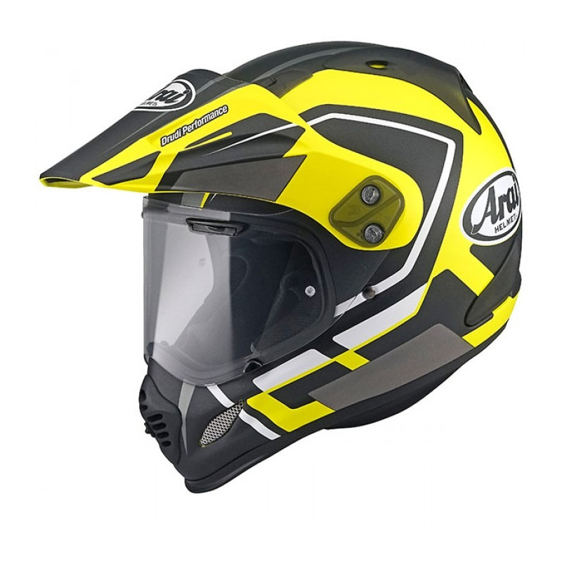ARAI - CASCO MOTO ADVENTURE TOUR-X 4 DETOUR-2 NERO/GIALLO FLUO
