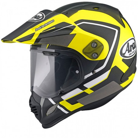 ARAI - CASCO MOTO ADVENTURE TOUR-X 4 DETOUR-2 NERO/GIALLO FLUO