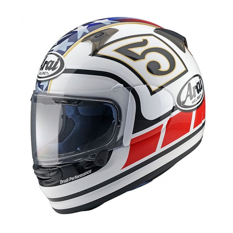 ARAI - CASCO MOTO INTEGRALE PROFILE-V EDWARDS LEGEND BIANCO/ROSSO/BLU