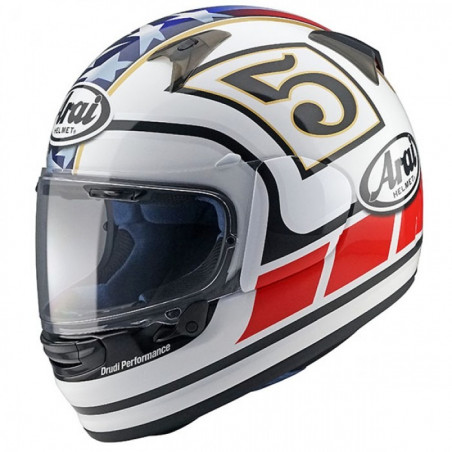 ARAI - CASCO MOTO INTEGRALE PROFILE-V EDWARDS LEGEND BIANCO/ROSSO/BLU