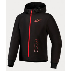 ALPINESTARS - FELPA DA MOTO RADIUM TECH - NERO/ROSSO