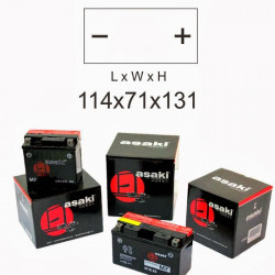 ASAKI - BATTERIA MOTO CBTX7L-BS SIGILLATA