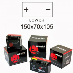 ASAKI - BATTERIA MOTO CT9B-BS SIGILLATA
