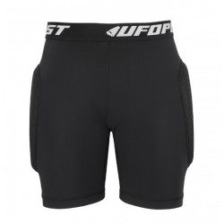 UFO - PANTALONCINI OFF-ROAD CON PROTEZIONI ANCA E PARACOCCIGE SV6 - NERO
