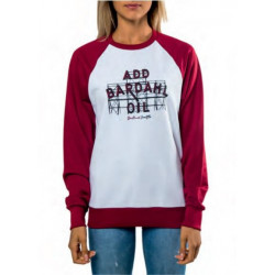 BARDAHL - FELPA ADD OIL - BIANCO/ROSSO