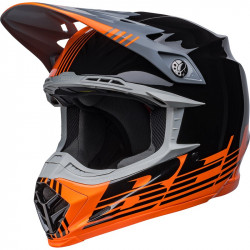 BELL - CASCO MOTOCROSS MOTO-9 MIPS LOUVER NERO/ARANCIONE