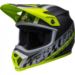 BELL - CASCO MOTOCROSS MX-9 MIPS OFFSET NERO OPACO/GIALLO FLUO