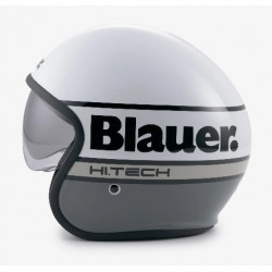 BLAUER HT - CASCO MOTO JET PILOT 4.0 - BIANCO/GRIGIO