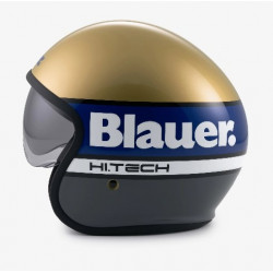 BLAUER HT - CASCO MOTO JET PILOT 4.0 - ORO/BLU