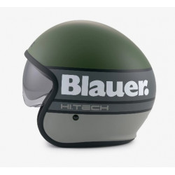 BLAUER HT - CASCO MOTO JET PILOT 4.0 - VERDE OPACO
