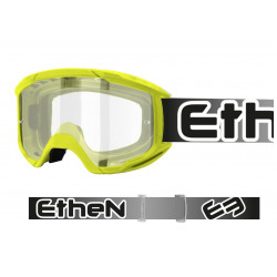 ETHEN - MASCHERINA MOTOCROSS OTG06 BASIC LENTE TRASPARENTE - GIALLO FLUO