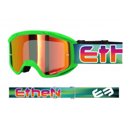 ETHEN - MASCHERINA MOTOCROSS OTG06 LENTE A SPECCHIO ROSSA - VERDE