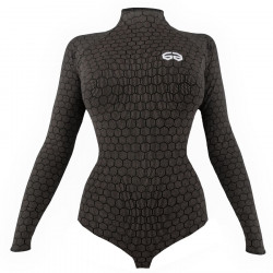 EXAGON - BODY INTIMO TECNICO DONNA ESTIVO MANICHE LUNGHE BO101 - GRIGIO