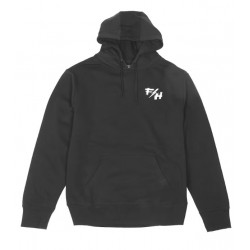 FASTHOUSE - FELPA FRAY HOODED PULLOVER - NERO